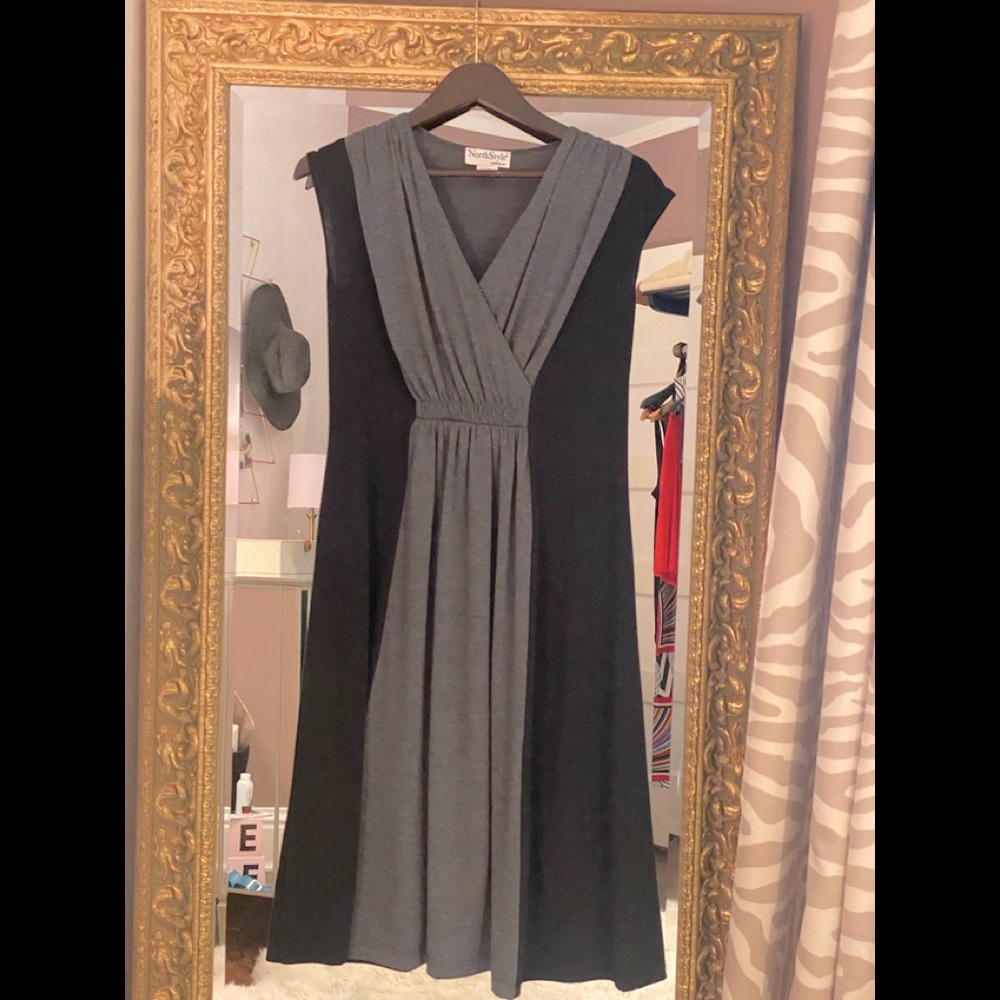 Black and grey dress generous size S